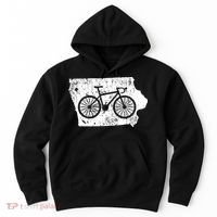 Iowa Home State Bike Cycling & Triathlon Gift Hoodie thumb 0