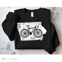 Iowa Home State Bike Cycling & Triathlon Gift Sweatshirt thumb 2