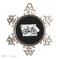 Iowa Home State Bike Cycling & Triathlon Gift Ornament thumb 0