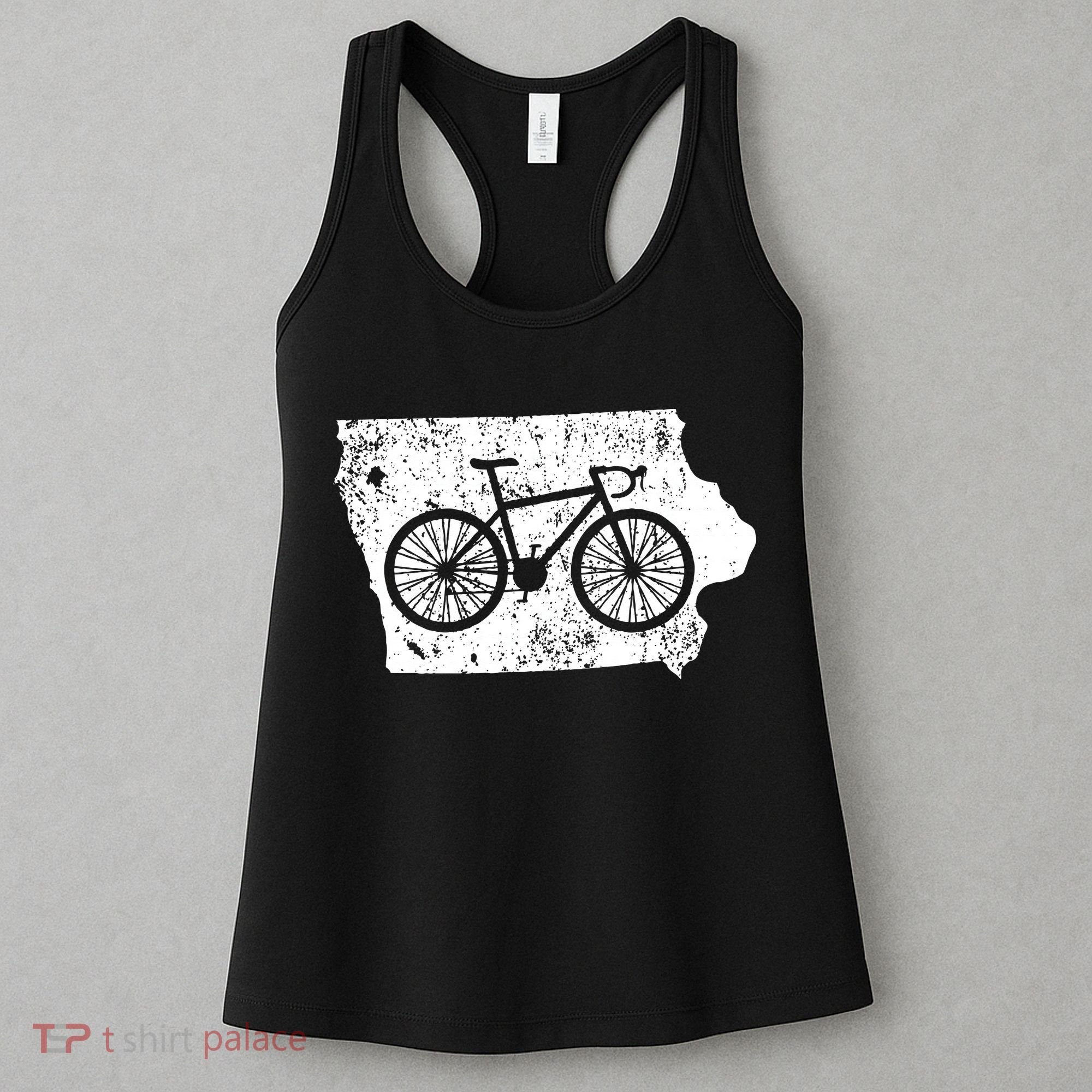 Iowa Home State Bike Cycling & Triathlon Gift Women's Tank Top