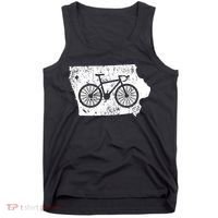 Iowa Home State Bike Cycling & Triathlon Gift Tank Top thumb 0