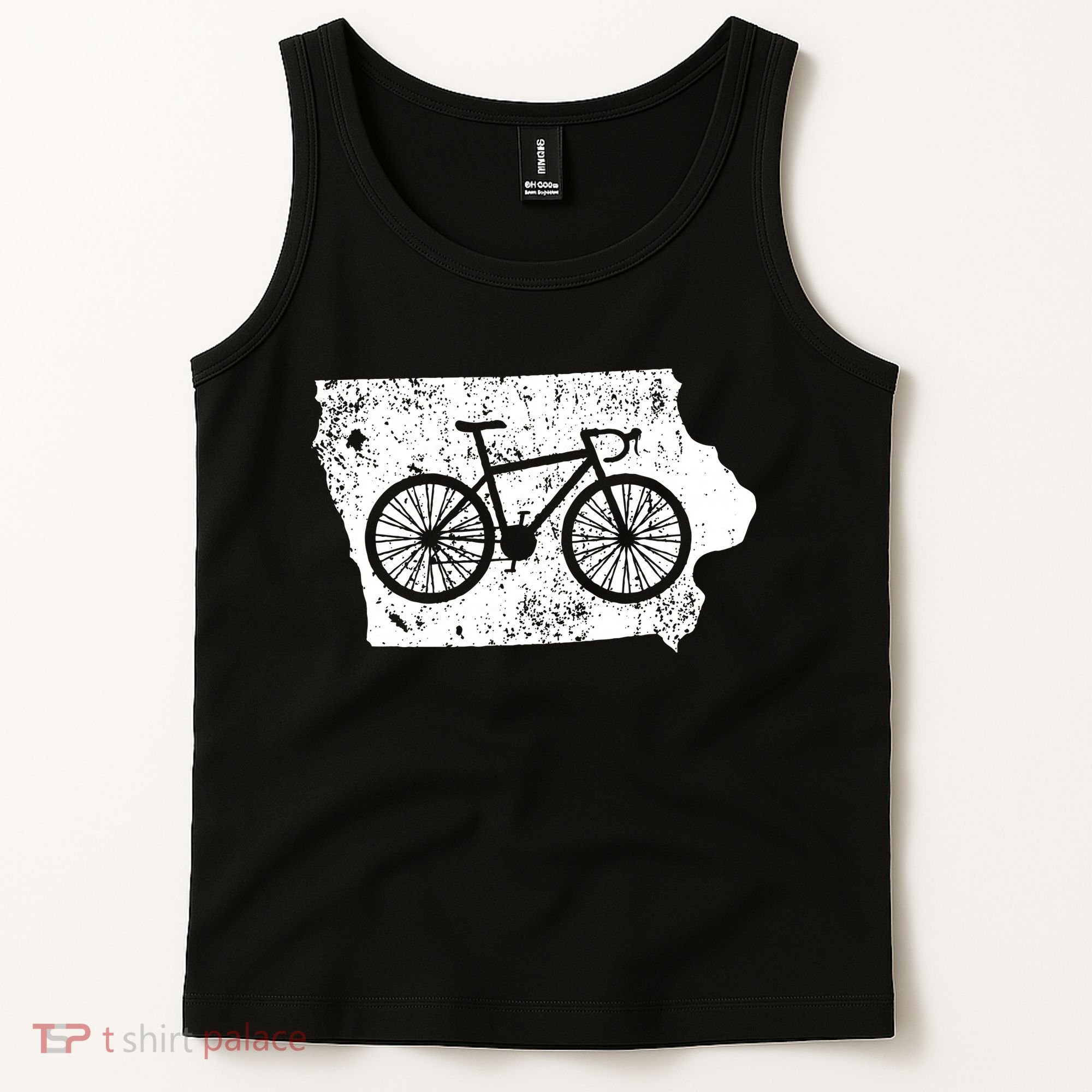 Iowa Home State Bike Cycling & Triathlon Gift Tank Top