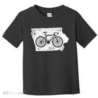 Iowa Home State Bike Cycling & Triathlon Gift Toddler T-Shirt thumb 0