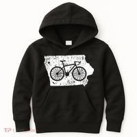 Iowa Home State Bike Cycling & Triathlon Gift Kids Hoodie thumb 0