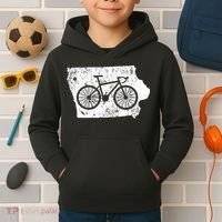 Iowa Home State Bike Cycling & Triathlon Gift Kids Hoodie thumb 2
