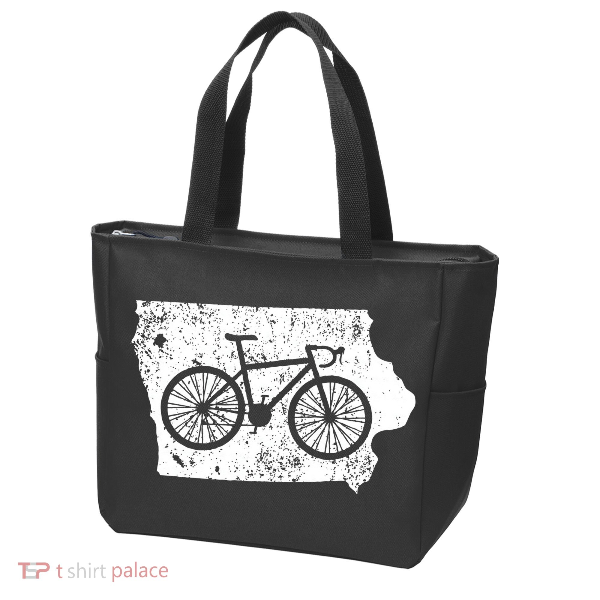 Iowa Home State Bike Cycling & Triathlon Gift Tote Bag