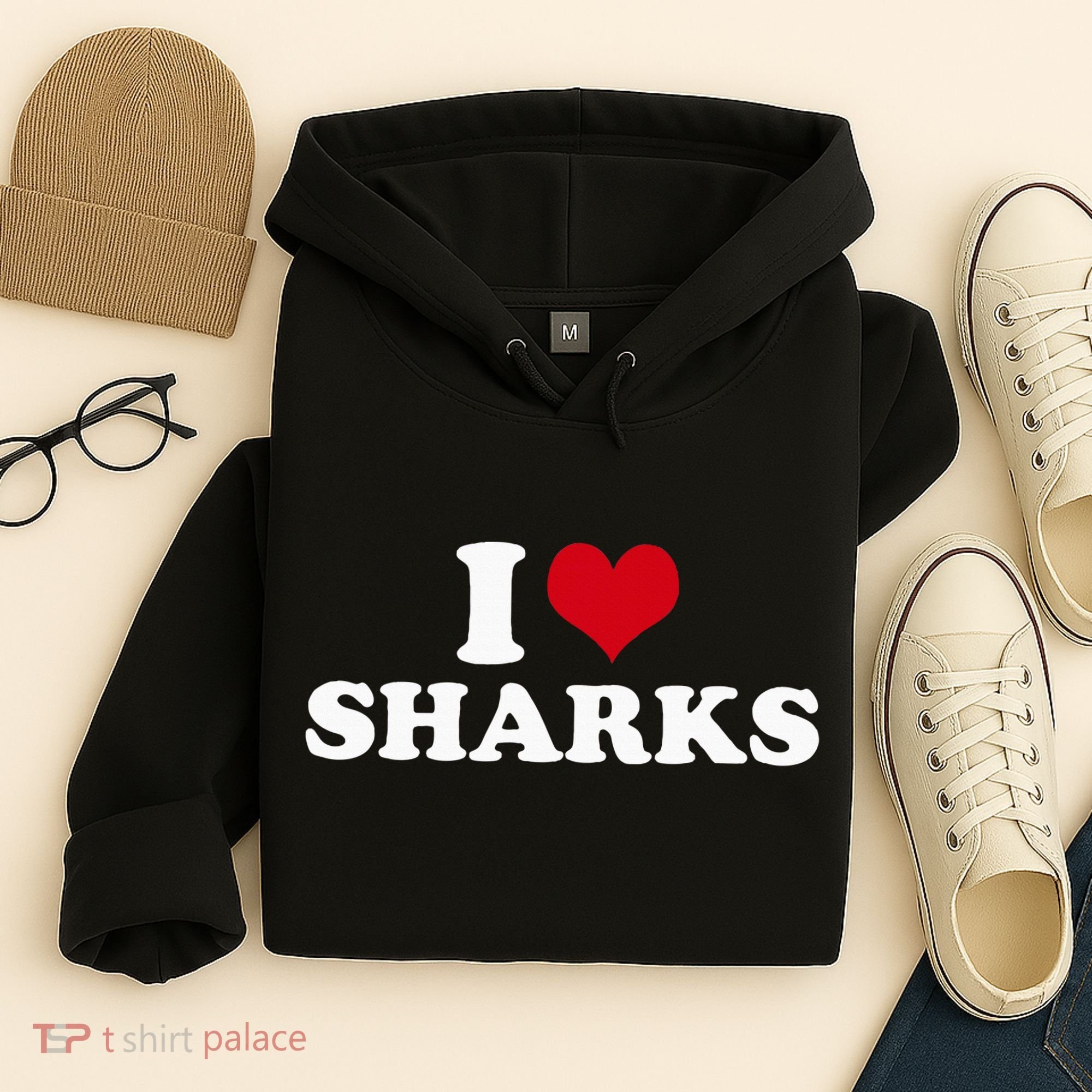 I Heart Sharks Hoodie