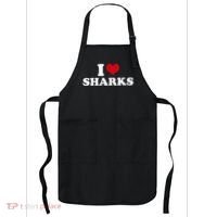 I Heart Sharks Apron thumb 0