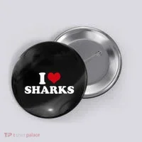 I Heart Sharks Button thumb 0