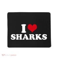 I Heart Sharks Mousepad thumb 0