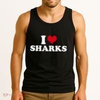 I Heart Sharks Tank Top thumb 3