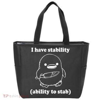 I Have Stability Ability To Stab Funny Tote Bag
