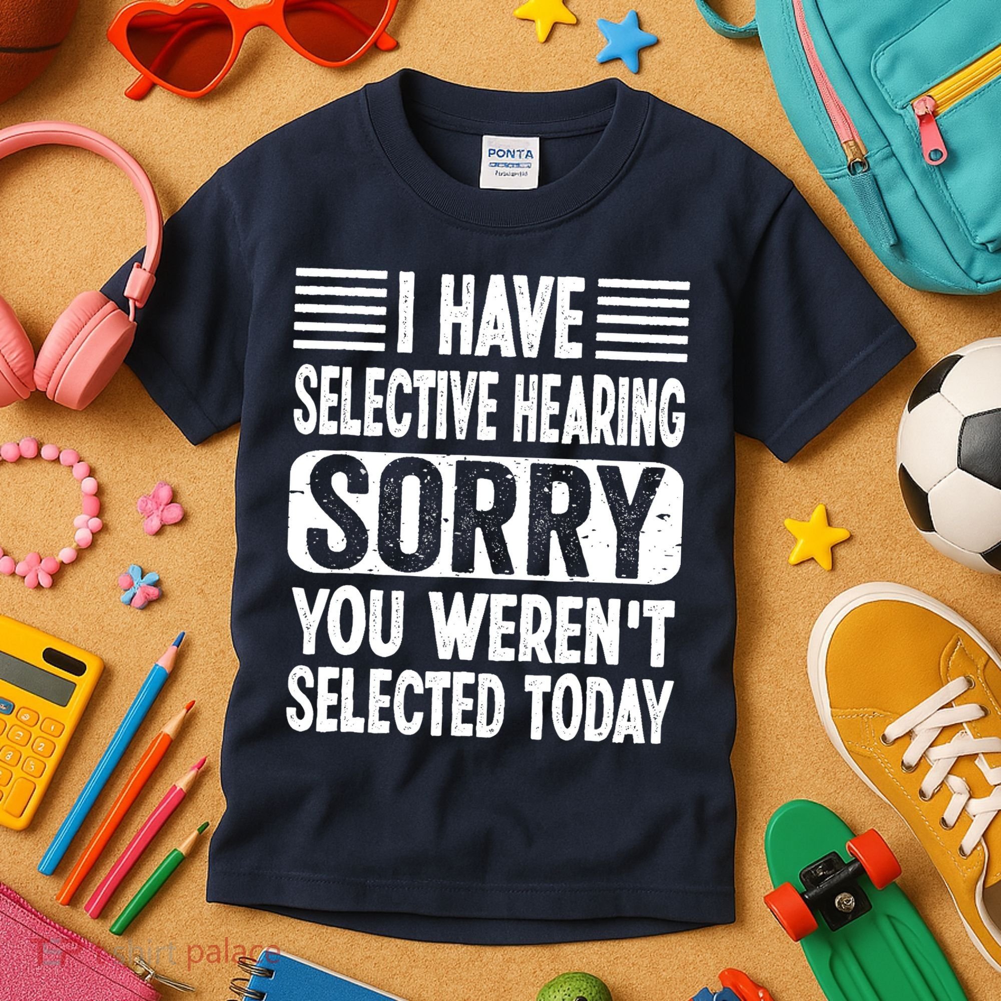 I Have Selective Hearing Sorry You WerenT Selected Today Kids T-Shirt