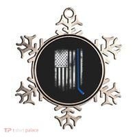 Ice Hockey Stick Blue American Flag Usa Patriot Cool Gift Ornament thumb 0