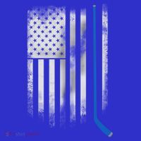 Ice Hockey Stick Blue American Flag Usa Patriot Cool Gift Baby Bodysuit thumb 2