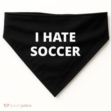 I Hate Soccer USA-Made Doggie Bandana
