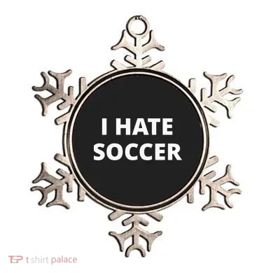 I Hate Soccer Ornament