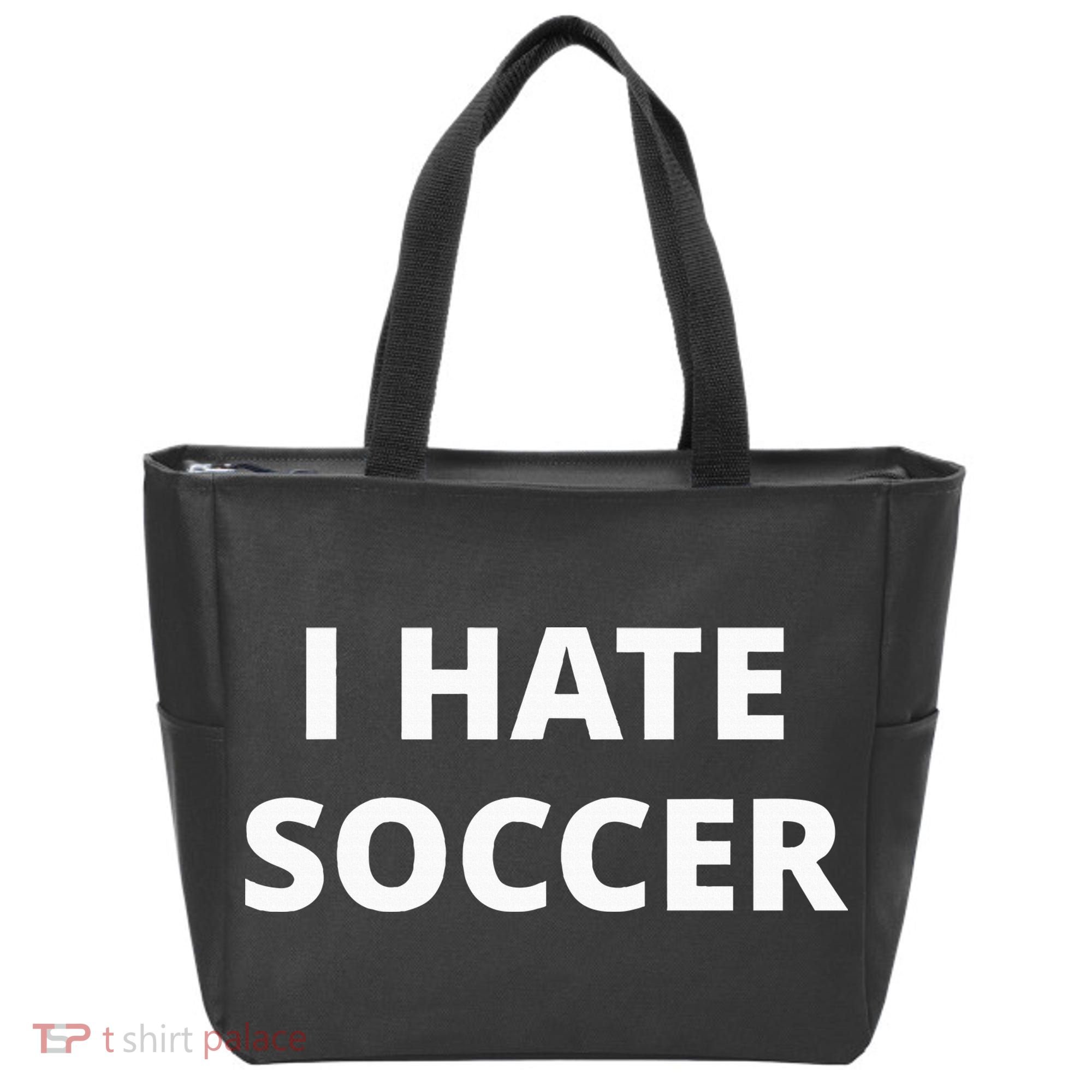 I Hate Soccer Tote Bag
