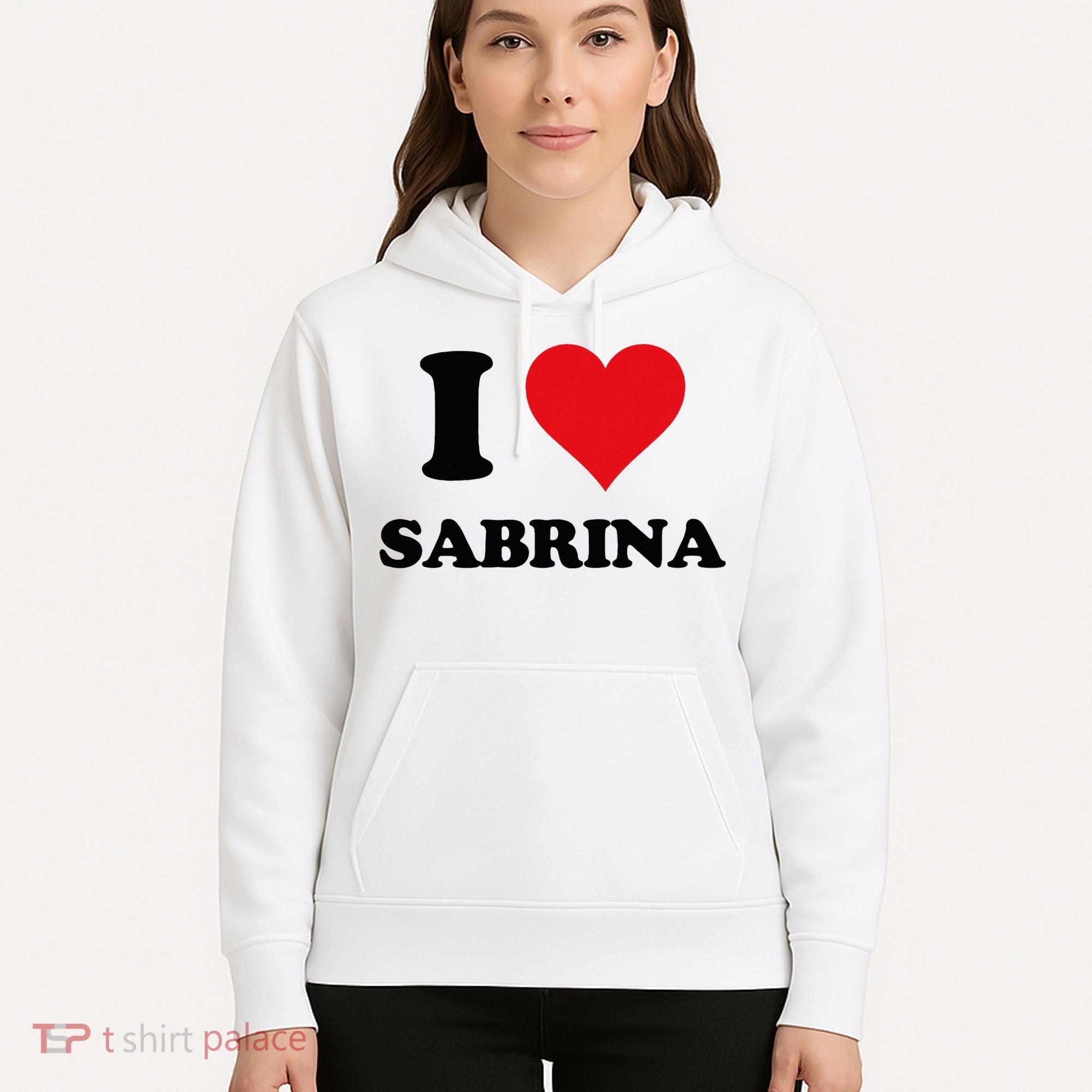 I Heart Sabrina First Name I Love Personalized Stuff Hoodie