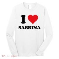 I Heart Sabrina First Name I Love Personalized Stuff Long Sleeve Shirt thumb 0