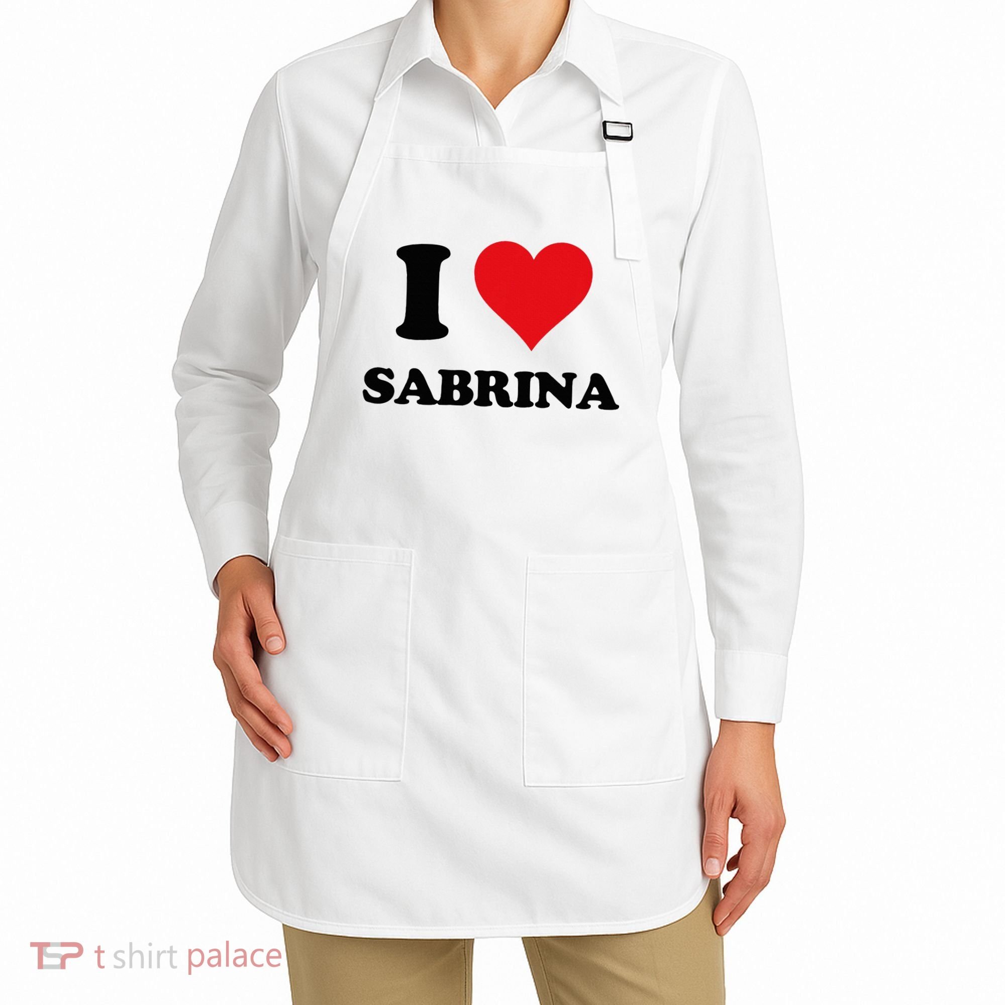 I Heart Sabrina First Name I Love Personalized Stuff Apron
