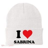 I Heart Sabrina First Name I Love Personalized Stuff Beanie thumb 0
