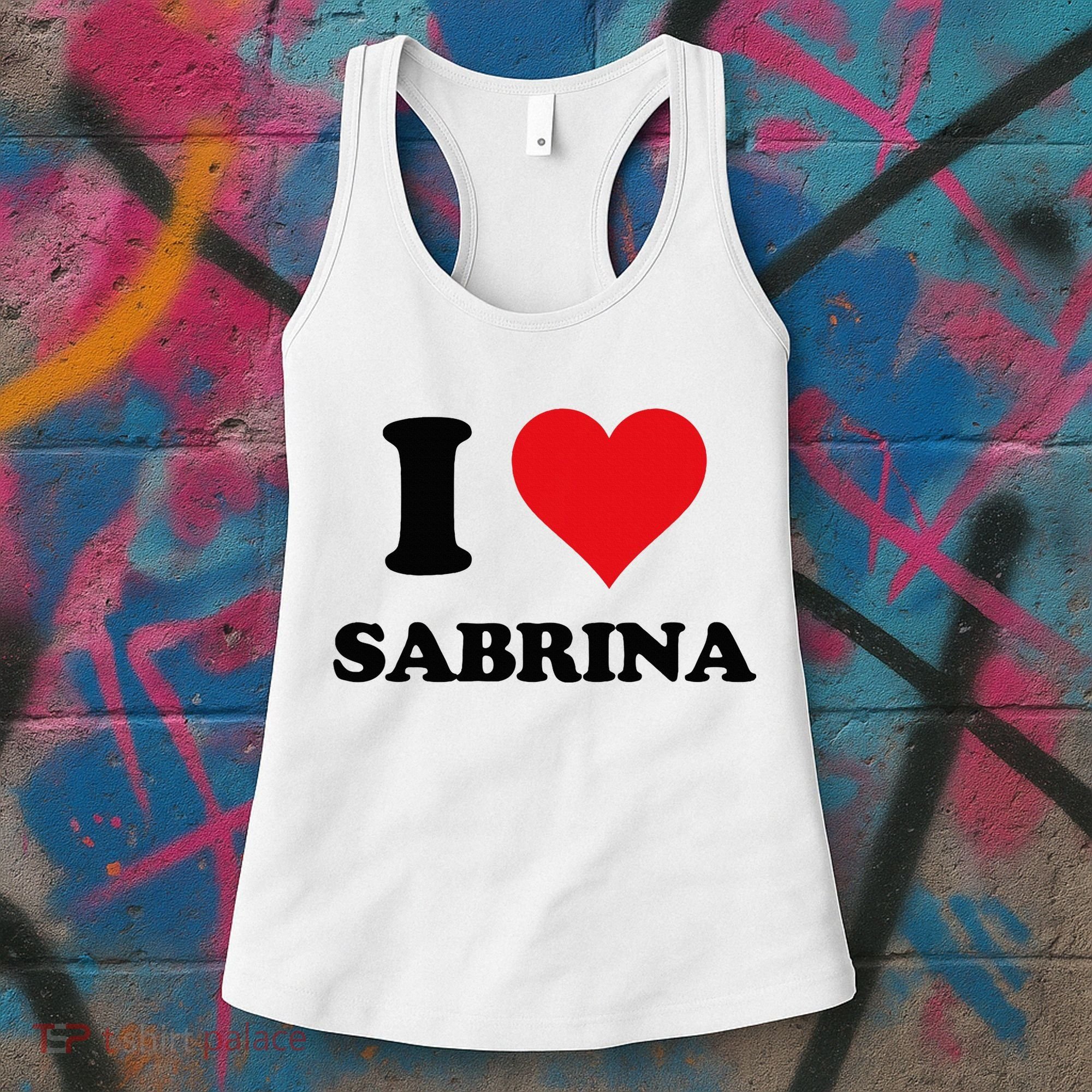 I Heart Sabrina First Name I Love Personalized Stuff Women's Tank Top