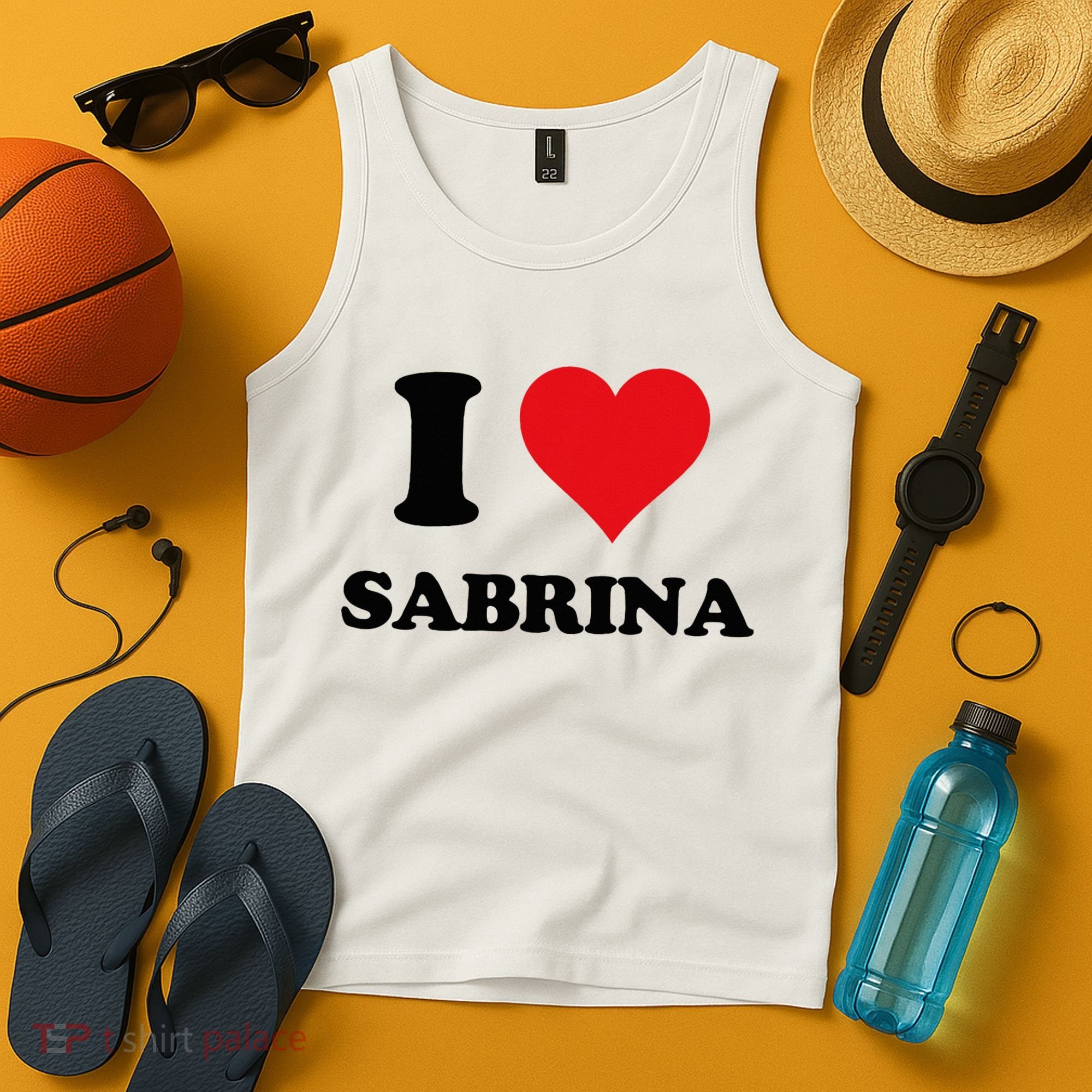 I Heart Sabrina First Name I Love Personalized Stuff Tank Top