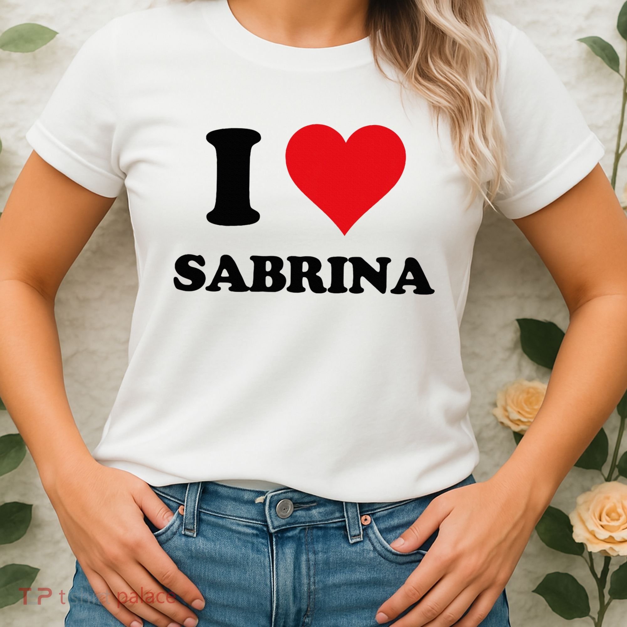 I Heart Sabrina First Name I Love Personalized Stuff Women's T-Shirt