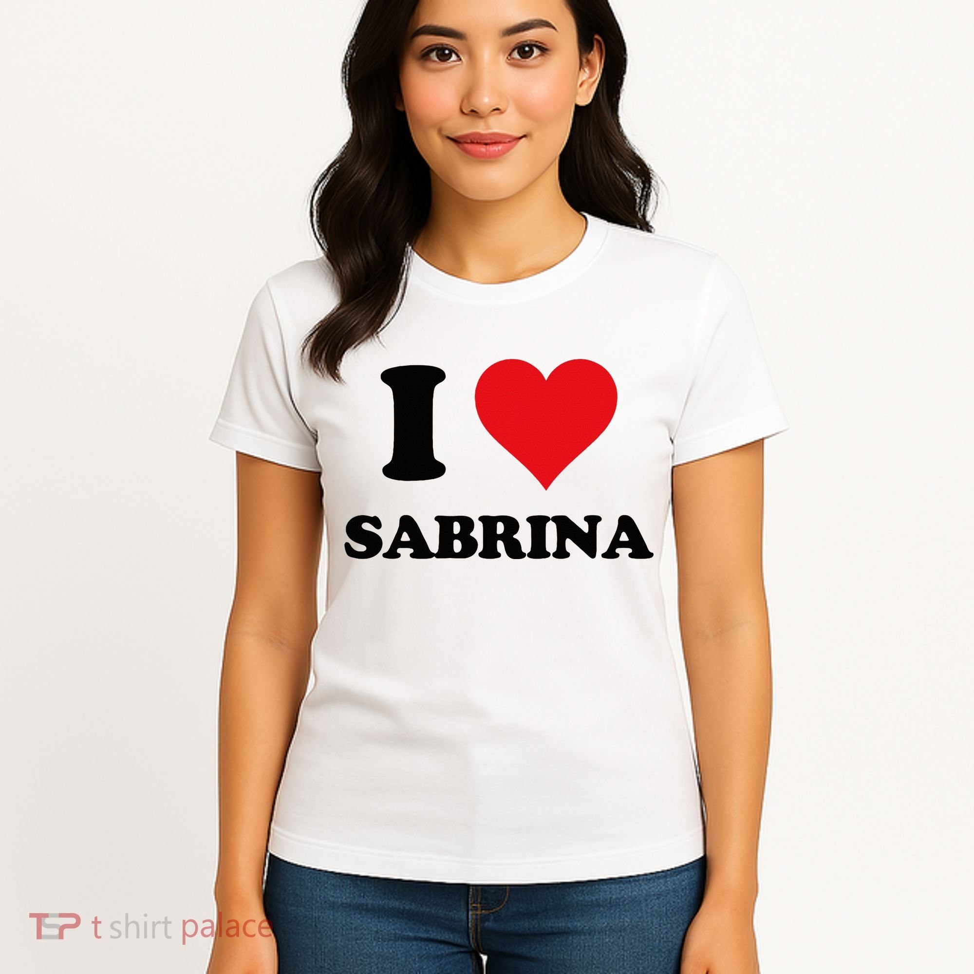 I Heart Sabrina First Name I Love Personalized Stuff Women's T-Shirt