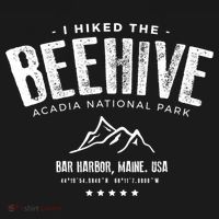 I Hiked The Beehive Trail Acadia National Park Gift Bucket Hat thumb 4