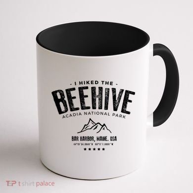 I Hiked The Beehive Trail Acadia National Park Gift Coffee Mug back