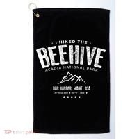 I Hiked The Beehive Trail Acadia National Park Gift Golf Towel thumb 0