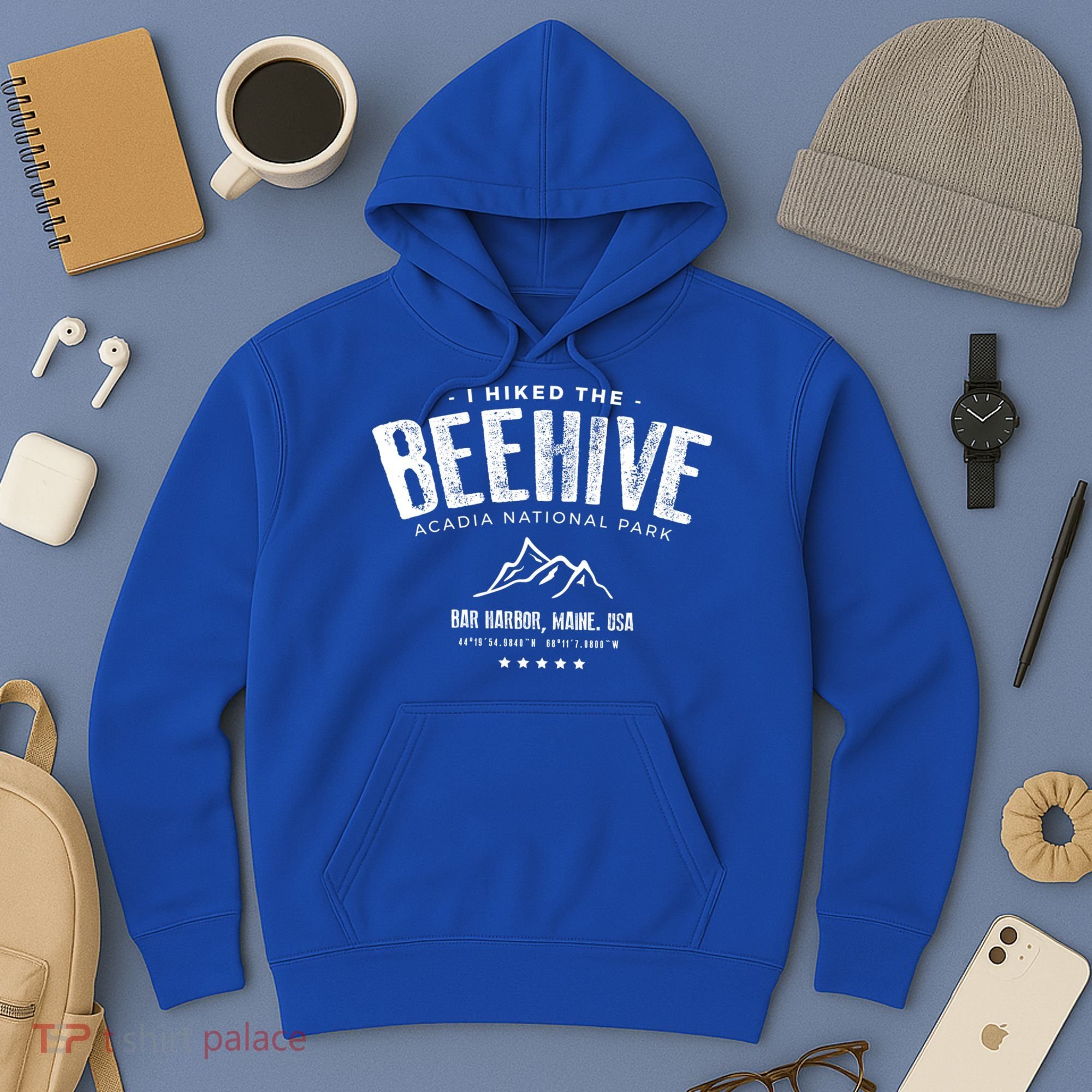 I Hiked The Beehive Trail Acadia National Park Gift Hoodie