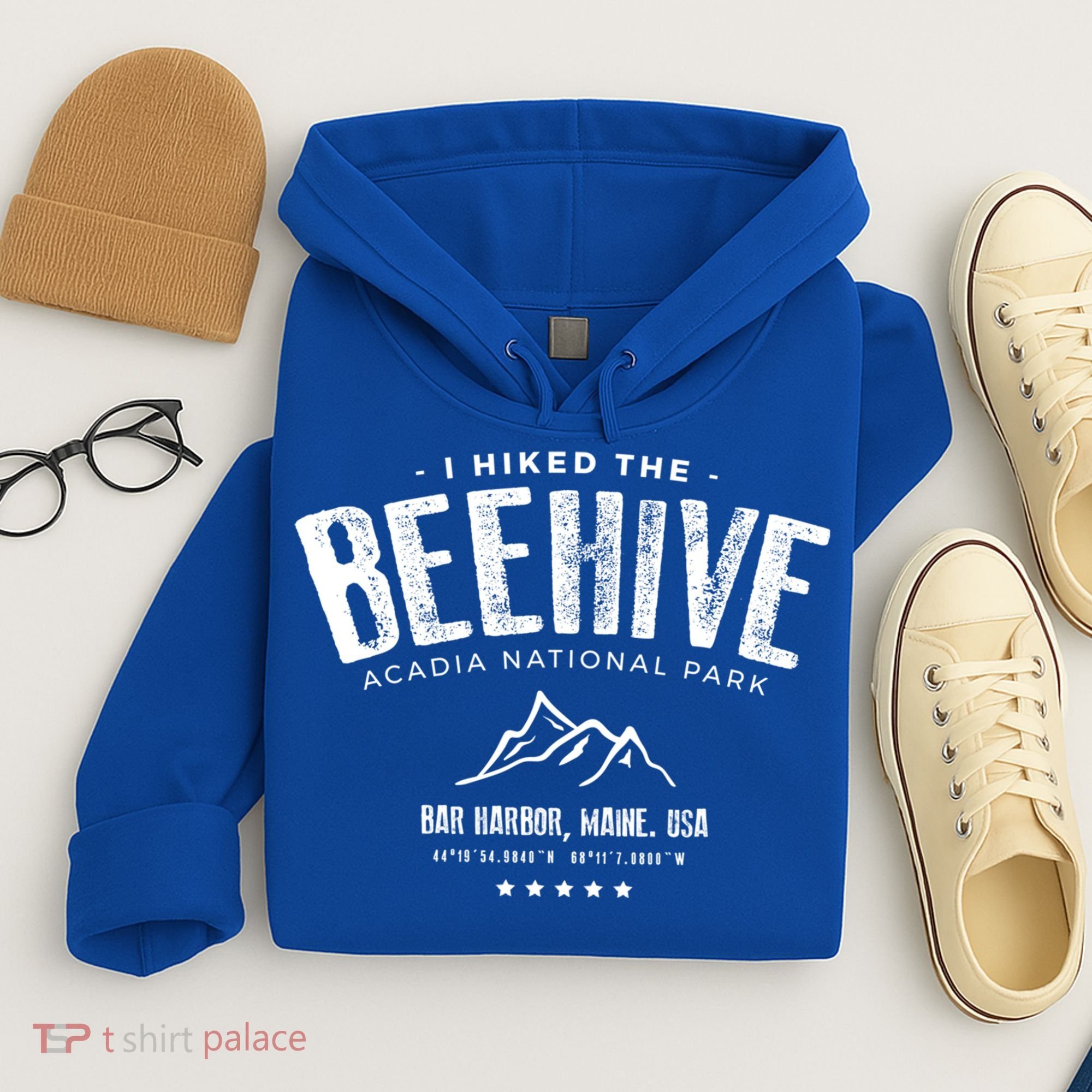 I Hiked The Beehive Trail Acadia National Park Gift Hoodie