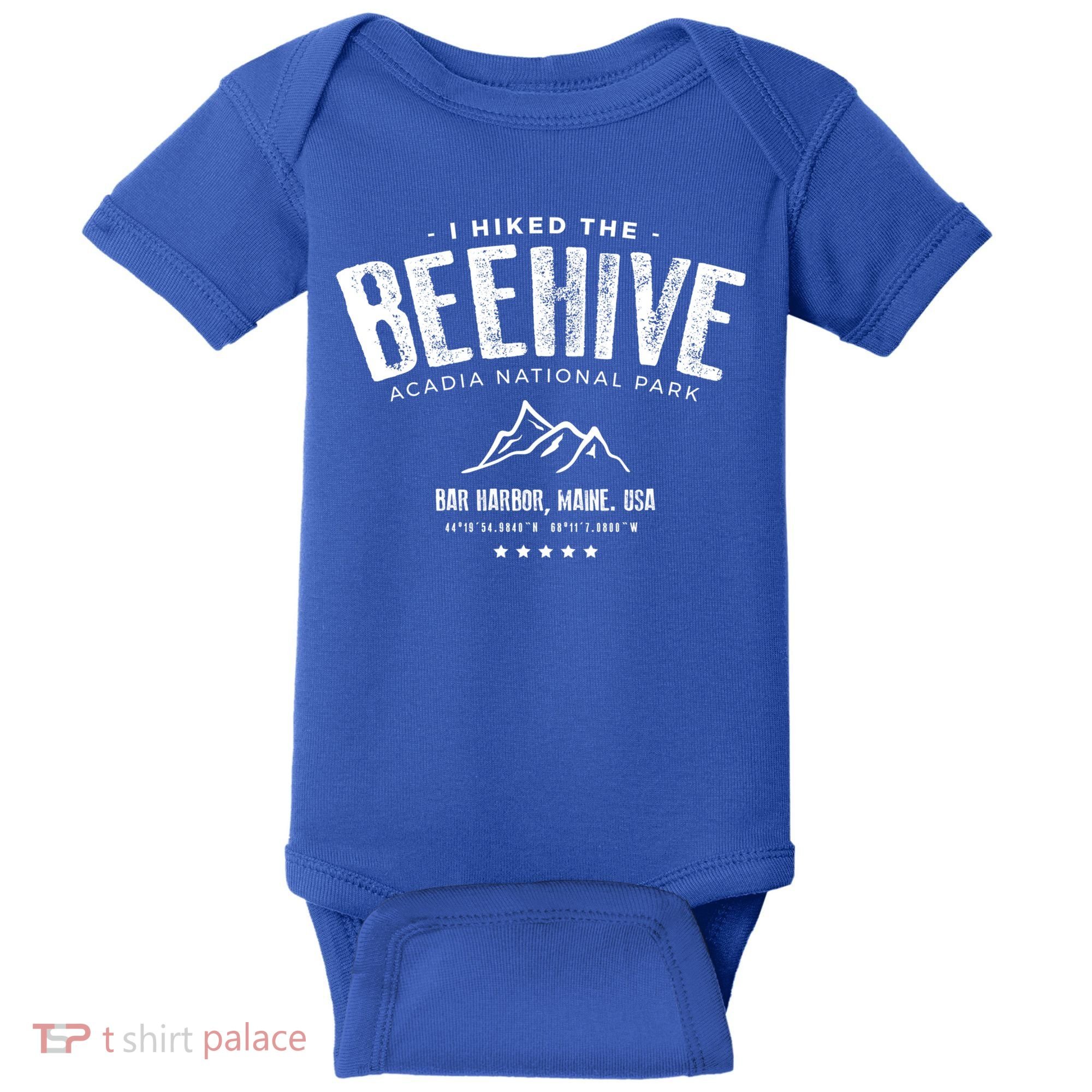 I Hiked The Beehive Trail Acadia National Park Gift Baby Bodysuit