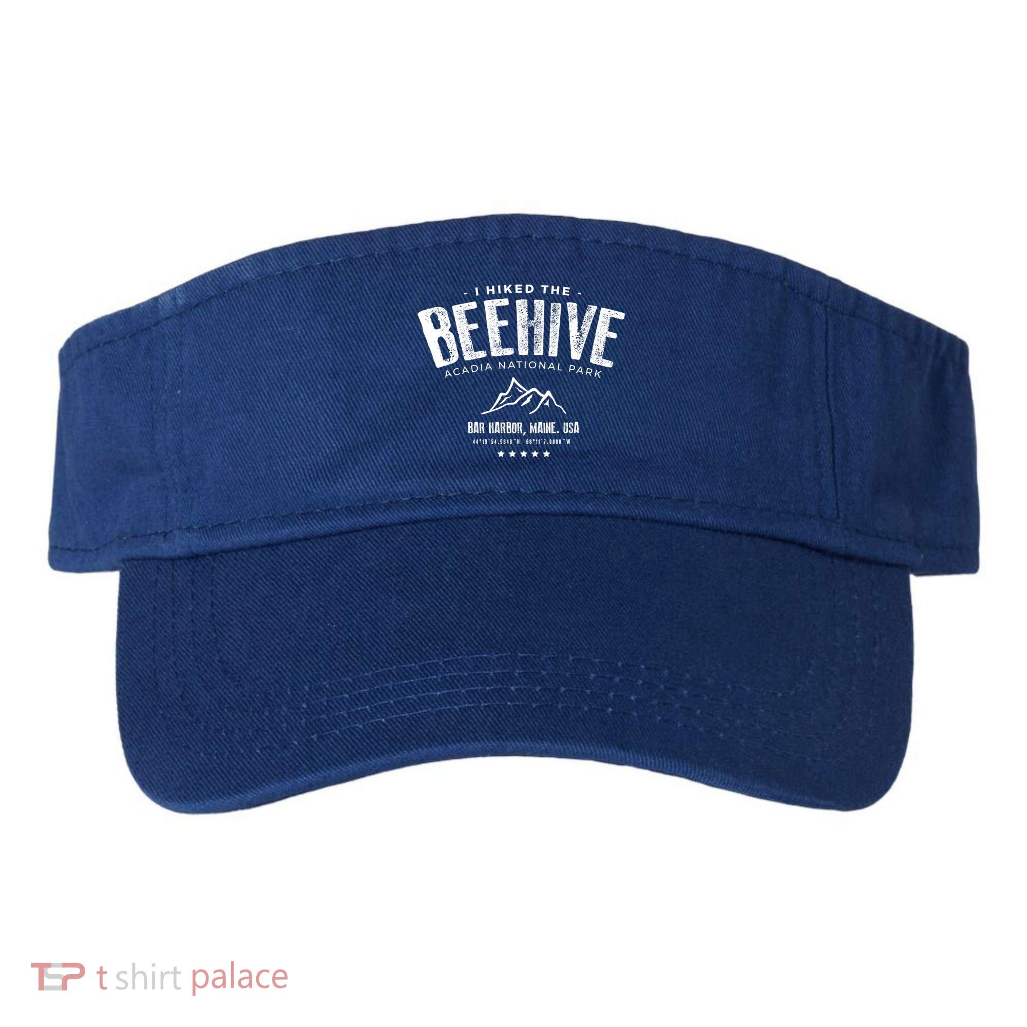 I Hiked The Beehive Trail Acadia National Park Gift Visor