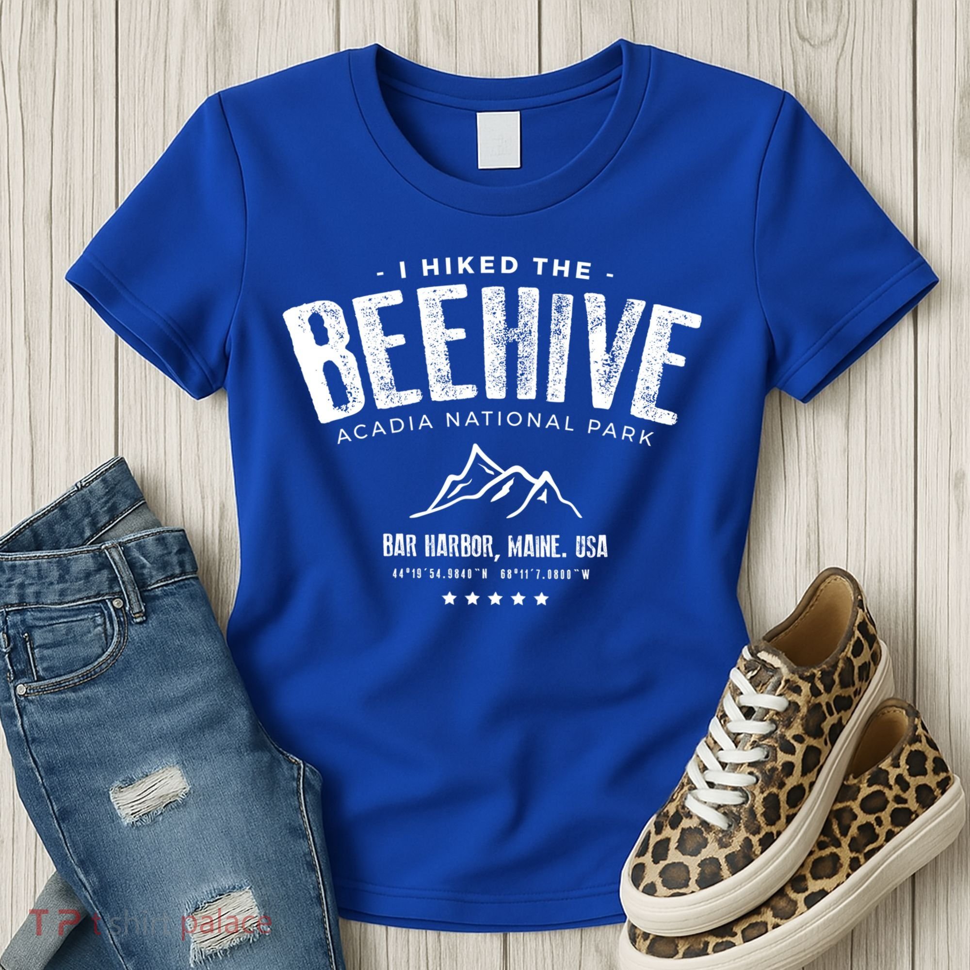 I Hiked The Beehive Trail Acadia National Park Gift Women's T-Shirt