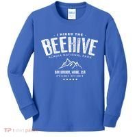 I Hiked The Beehive Trail Acadia National Park Gift Kids Long Sleeve Shirt thumb 0