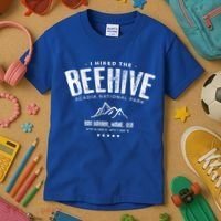 I Hiked The Beehive Trail Acadia National Park Gift Kids T-Shirt thumb 3