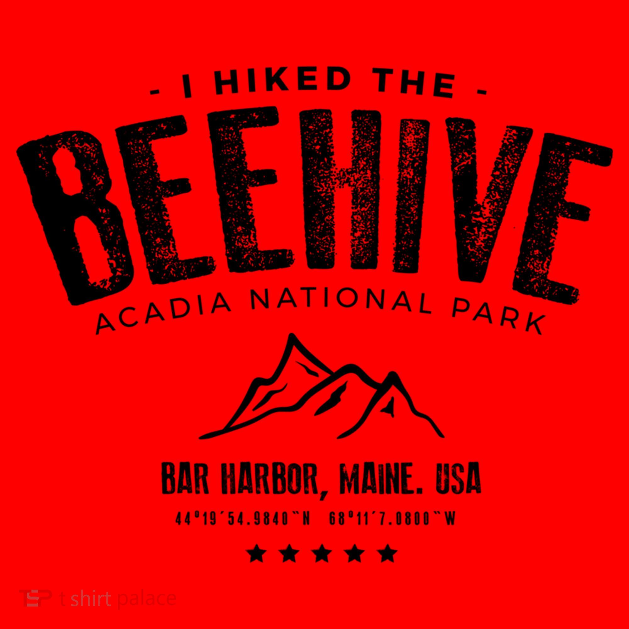 I Hiked The Beehive Trail Acadia National Park Gift Santa Hat