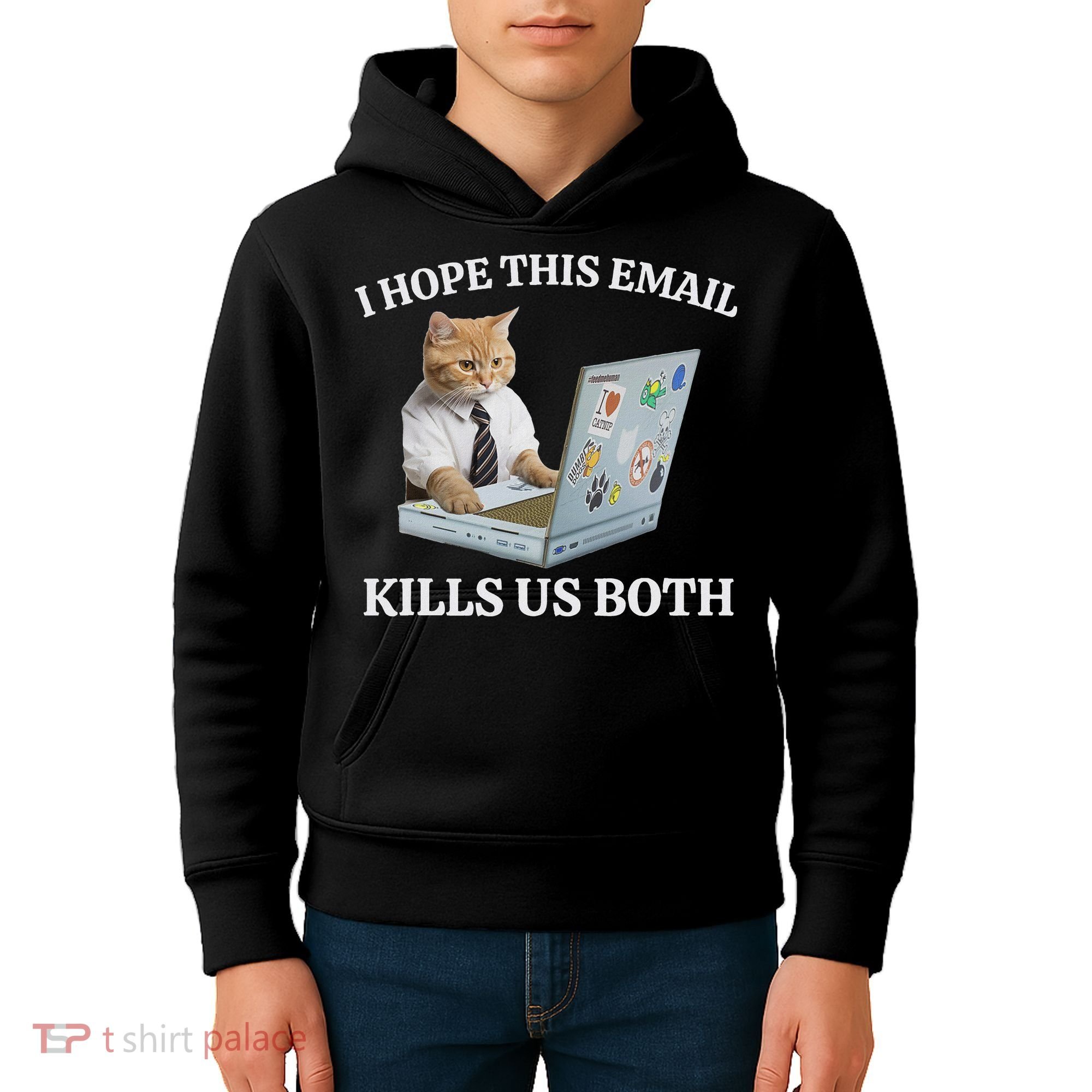 I Hope This Email Kills Us Both Kids Hoodie