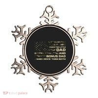 I Have Two Titles Dad And Bonus Dad Military Camo Flag Ornament thumb 0