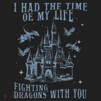 I Had The Time Of My Life Fighting Dragons With You Mythical Golf Towel thumb 3