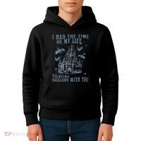 I Had The Time Of My Life Fighting Dragons With You Mythical Kids Hoodie thumb 4