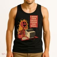 I Hope This Email Finds You Well Funny Skeleton Tank Top thumb 3