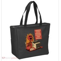 I Hope This Email Finds You Well Funny Skeleton Tote Bag thumb 2
