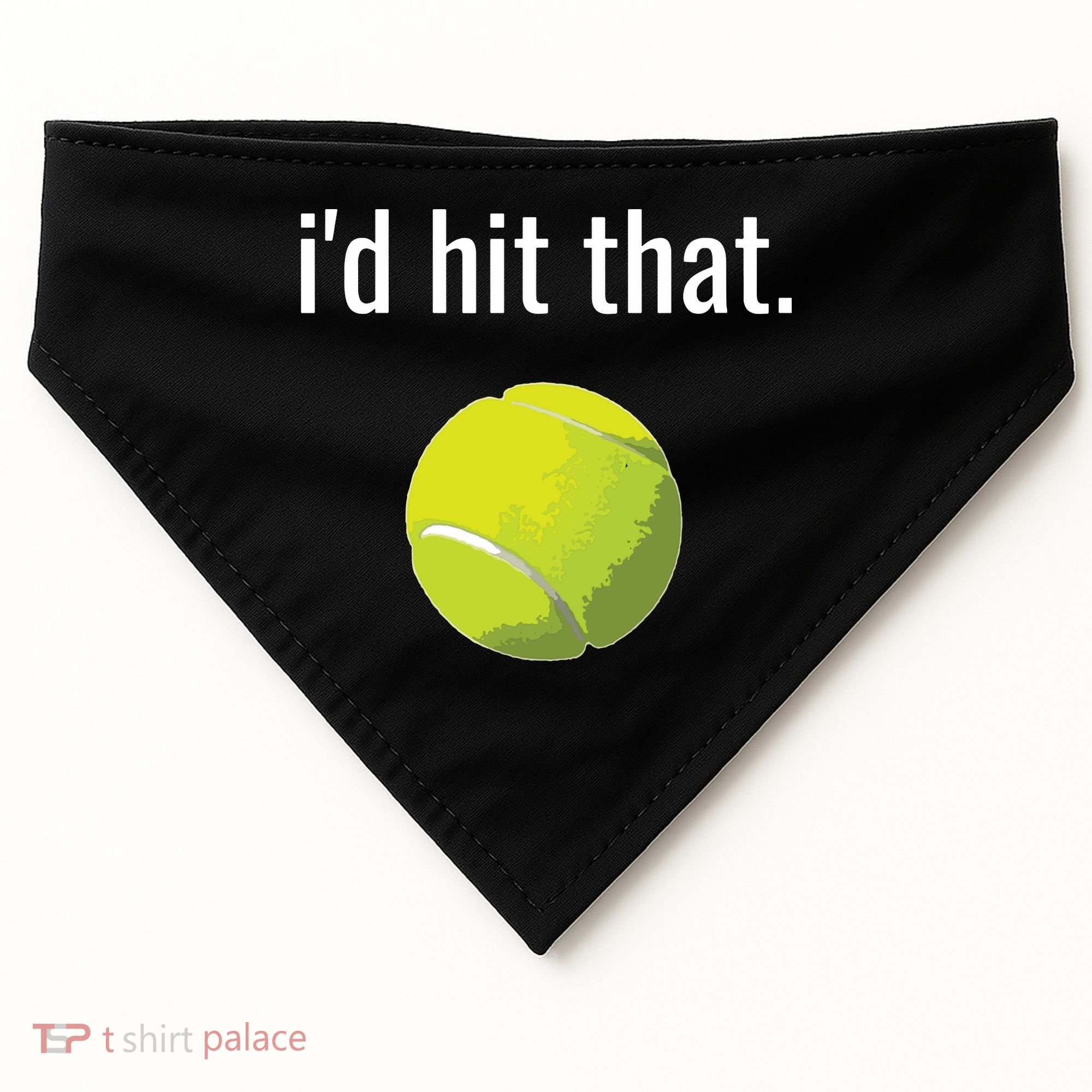 Id Hit That Tennis Shirts Funny Tennis Gift USA-Made Doggie Bandana
