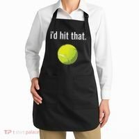 Id Hit That Tennis Shirts Funny Tennis Gift Apron thumb 2