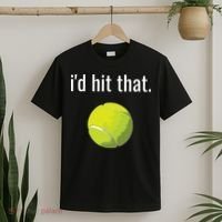 Id Hit That Tennis Shirts Funny Tennis Gift T-Shirt thumb 2